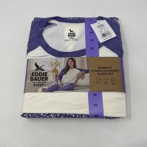 Eddie Bauer Purple Size Extra Small 2-Piece Ultra Soft Pajama Set NWT